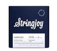 Stringjoy BAL10 Signatures Nickel Wound Guitar Strings, 10-48 Balanced Light Gauge, Electric Guitar Strings for Enhanced Tone, Guitar Strings Electric 6 String Set