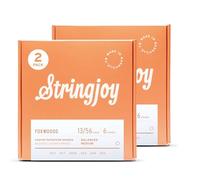 Stringjoy Balanced Extra Light Foxwoods Coated Phosphor Bronze Acoustic Guitar Strings 13-56, FW1356, Long-Lasting Tone and Sound Quality, Acoustic 6 String Set, 2-Pack