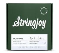 Stringjoy Broadways 9-46 Pure Nickel Electric Guitar Strings