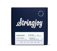 Stringjoy Signatures 8.5-40 Balanced Extra Light Plus Electric Guitar Strings - Nickel Wound Electric Guitar Strings - Extra Light with Added Stability & Balanced Tension, 6-String Set, 1-Pack