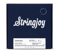 Stringjoy Super Light Gauge (45-100) 4 String Long Scale Nickel Wound Bass Guitar Strings