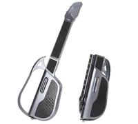 Stringless Electric Guitar with Auto Chord 7 Note Button for Beginner (Grey)