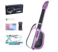 Stringless Smart Guitar, Kids Electric Musical Guitar, Foldable Travel Backing Guitarra for Kid Toddler, Musical Instrument Toys for 3+ Year Old New Year Birthday Gifts,Easy to Play (Purple)
