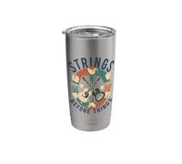 Strings Before Things Acoustic Guitar Collector Guitarist Stainless Steel Insulated Tumbler