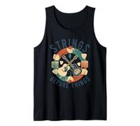 Strings Before Things Acoustic Guitar Collector Guitarist Tank Top