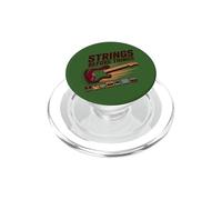 Strings Before Things Electric Guitar Pedal Collector Music PopSockets PopGrip for MagSafe