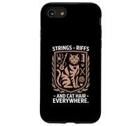 Strings Riffs And Cat Hair Everywhere Music Case for iPhone SE (2020) / 7/8