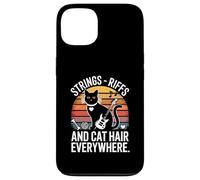 Strings Riffs And Cat Hair Everywhere Music Cat Case for iPhone 13