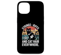 Strings Riffs And Cat Hair Everywhere Music Cat Case for iPhone 13
