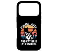Strings Riffs And Cat Hair Everywhere Music Cat Case for iPhone 17 Pro