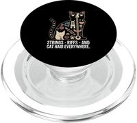 Strings Riffs And Cat Hair Everywhere Music PopSockets PopGrip for MagSafe