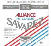 Savarez Classical Guitar Nylon Strings 540ARJ Alliance Red – Normal/High Tension – Silver