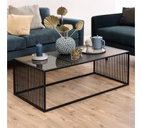 Strington Coffee Table - Black Marble and Glass