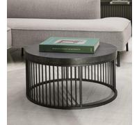 Strington Coffee Table - Round - Black Marble Effect