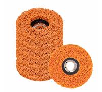 Strip Discs for Angle Grinder, 6PCS Paint Rust Oxidation Remover Wheel, 115mm Durable Poly Fiber Stripping Disc, Grinding Wheel for Quick Clean & Strip Paint, Coating, Welds (Orange)