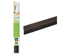 STRIP DOOR BOTTOM BRISTLE BRUSH DRAUGHT EXCLUDER STOPPER SWEEP SEAL Brown