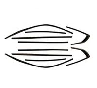 Strip For BMW For X6 F16 2015 2016 2017 2018 2019 Stainless Steel Car Door Full Window Frame Window Sill Molding Trim Cover Rubber Seal