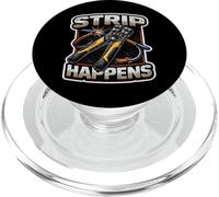 Strip Happens Funny Electrician Electrical Worker Pun Joke PopSockets PopGrip for MagSafe
