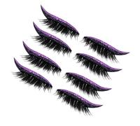 Strip Lashes | 4 Pairs Reusable Fake Eyelashes Stickers,Beauty Care Adhesive Eye Liner Stickers Waterproof Makeup for Home Performance Dating Daily Photography