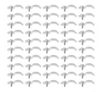 Strip Light Mounting Clips Installation Kit,Side Fixing Brackets With Screws,For 3528 5050 5630 LED Light Bar(100PCS)