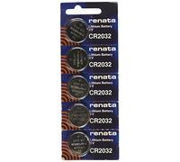 Strip of 5 Genuine renata CR2032 3v Lithium 2032 Coin Batteries Freshly Packed by renata - Use by 2017 by renata