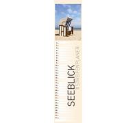 Strip Planner Lake View 2024 - Stripe Calendar 11.3 x 49 x 5 cm - Beach and Sea - Kitchen Calendar - Wall Planner - Alpha Edition