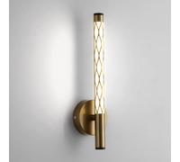 Strip Wall Sconce Bedside Modern Minimalist Led Wall Lamp, Gold Creative Wall Lights for Bedroom Living Room Entrance 4W Indoor Long Tube Wall Light