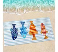 Stripe Beach Towel, Large Beach Towels for Adults - Quick Dry Microfibre Towel - Super Absorbent Bath Towels for Swim 200 x 100 cm - 1 Piece, Soft, Sand Free, Lightweight, Simplicity (2) 0e-919
