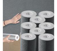 Stripe Dark Grey Thicken Self Adhesive Wallpaper 3D Thermal Insulating Peel and Stick Wallpaper Thermal Insulating Wall Panels Stick On Wall Covering Kitchen Removable Furniture Sticker 8Roll
