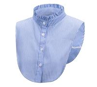 Stripe Decoration Collar Unisex Fashion Luxurious Hand Embroidered Stylish Neck Accessory Breathable Cotton Collar