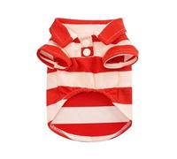 Stripe Dog Shirt Breathable Polo Shirts Summer Pet Clothes for Small Medium Dogs Cats Puppy Chihuahua Yorkie Poodle Teacup Shih Tzu Comfortable Apparel(Red,4XL)