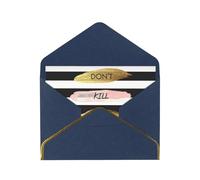 Stripe Don'T Kill My Vibe Greetings Romantic Card With Envelopes, Send To A Close Friend,Phnom Penh Pearl Paper Greeting Card