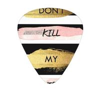 Stripe Don'T Kill My Vibe Premium Bass Electric Guitar Picks,Guitar Plectrum For Unparalleled Musical Experience