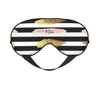 Stripe Don't Kill My Vibe Sleep Eye Mask Comfortable Eyes Hade for Sleeping,Light Blocking Sleep Mask with Adjustable Strap
