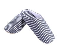 Stripe Fluffy Slippers for Adults Cozy Japanese Style Home Shoes to Keep Warm for Indoor Relaxation