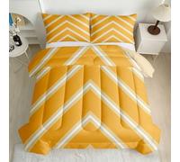 Stripe Geometric Coverless Duvet Single 7.5 Tog 3D Printed Comforter