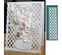 Stripe Grid Border Cutting Dies for Card Making， Cutting Dies Cut Stencils for DIY Scrapbooking Photo Album Decorative Embossing Paper Dies for Card Making Templated…