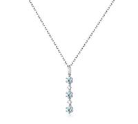 Stripe Hexagonal Geometric Sky Blue Topaz Pendant Pendant Accessories
