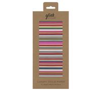 Stripe Kraft Christmas Glick 4 Sheets Tissue Wrapping Paper 50 x 75 cm