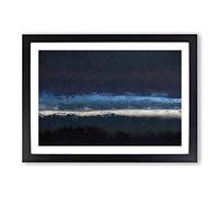 Stripe of Light in Abstract Framed Print | A2 Black Framed Wall Art | Ready to Hang | Abstract Fantasy Picture | Living Room Bedroom Lounge Office