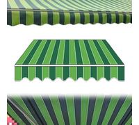 Stripe Pattern Replacement Fabric Canopy Cover for Manual Retractable ning 200-500cm, Tarp for Patio, 4.16x10ft/5x, Weather-Resint, Easy Inll