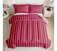 Stripe Plaid Coverless Duvet King 7.5 Tog 3D Printed Comforter