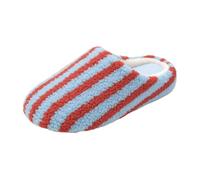 Stripe Slippers-Fluffy Fur Chic Fashion Casual Clean Y2k Cute Indoor Outdoor Vacation Bathroom Comfortable