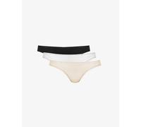 Stripe & Stare Womens Basics Low-rise Stretch-woven Pack of Four Thongs M