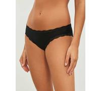 Stripe & Stare Womens Black High-rise Lace Stretch-jersey Briefs L