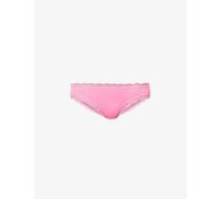 Stripe & Stare Womens Hot Pink Mid-rise Lace Stretch-woven Briefs S