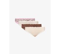 Stripe & Stare Womens Stripe & Stare The Original Leopard-Pattern Pack Of Four Stretch-Modal Briefs Liqrc Sand Leopard Basic M