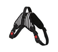 (Stripe, XL) Adjustable No Pull Harness Leash Dog Pet Vest Walk Out Vest Collar Strap