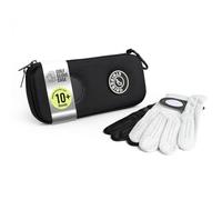 Stripebird - Golf Performance Gloves Holder Case (Stealth Black) - Protect and Keep Golf Gloves Dry - Moisture Free Storage Design - Includes Golf Bag Clip for Golfers
