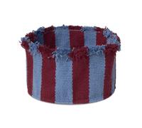 Striped basket Yellow one size